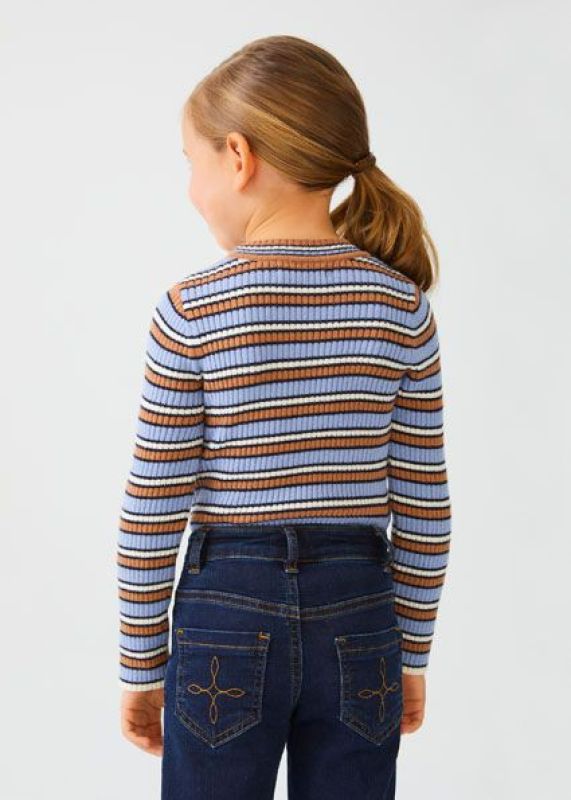 Abel & Lula Knitwear Multi meisjes (Pull knitwear gestreept - 5820-040) - Victor & Camille Destelbergen