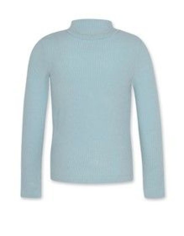 AO76 T-shirt l/s Blauw meisjes (Alora t-shirt logo - 224-1061-141 light teal) - Victor & Camille Destelbergen