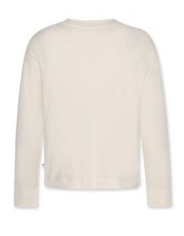 AO76 T-shirt l/s Offwhite meisjes (Ava T-shirt seventy ivory - 224-1051-103) - Victor & Camille Destelbergen