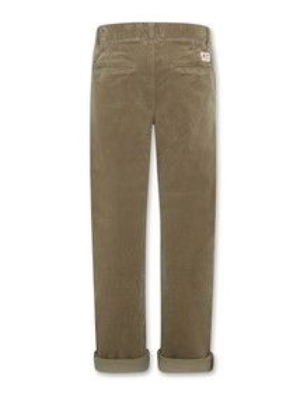 AO76 Broek Groen jongens (Barry chino cord pants olive - 224-2620-720) - Victor & Camille Destelbergen