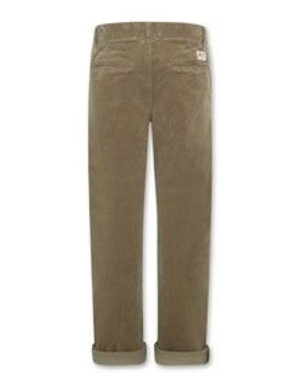 AO76 Broek Groen jongens (Barry chino cord pants olive - 224-2620-720) - Victor & Camille Destelbergen