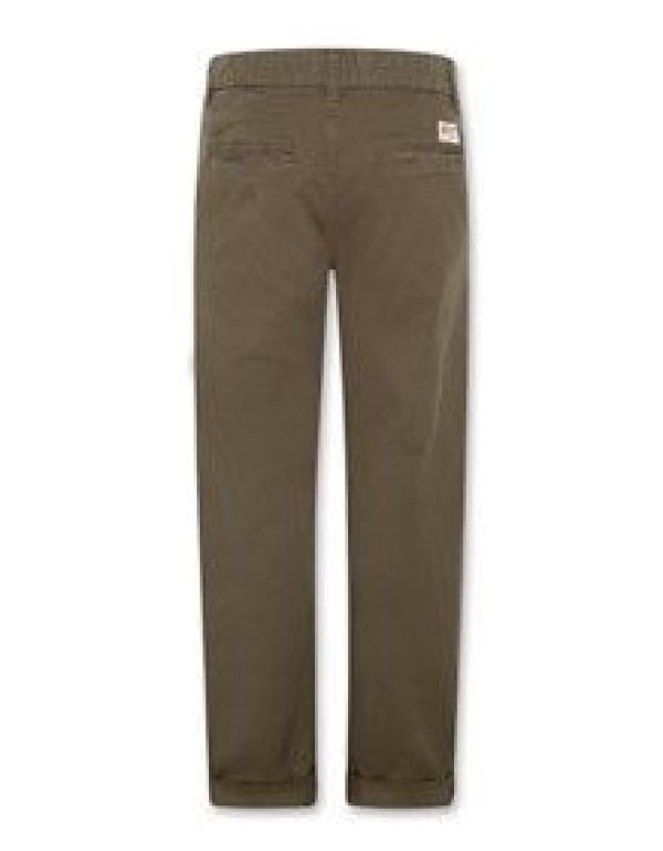 AO76 Broek Groen jongens (Barry chino pants dark olive - 224-2620-800 dark olive) - Victor & Camille Destelbergen