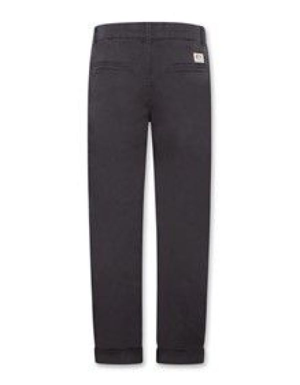 AO76 Broek Zwart jongens (Barry chino pants washed black - 224-2620-800 washed black) - Victor & Camille Destelbergen