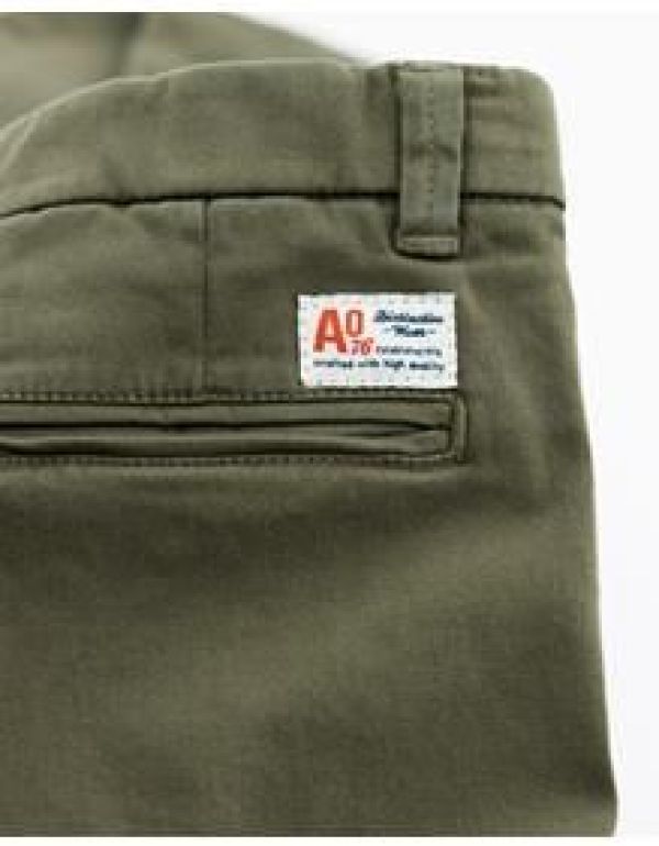 AO76 Broek Groen jongens (Broek barry chino olive - 223-2620-500) - Victor & Camille Destelbergen
