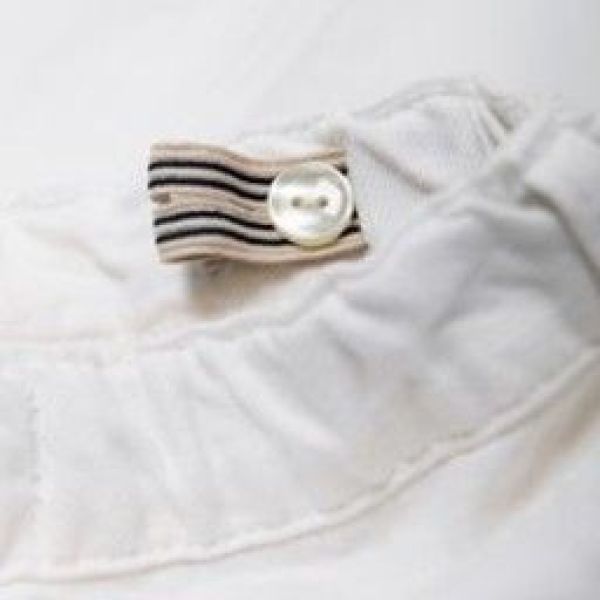 AO76 Broek Wit meisjes (Broek Dora offwhite - 122-1640-510) - Victor & Camille Destelbergen