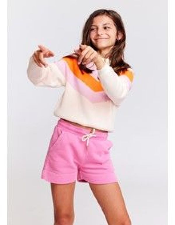 AO76 Short Roze meisjes (Bruna shorts garment dye - 124-1510-651) - Victor & Camille Destelbergen