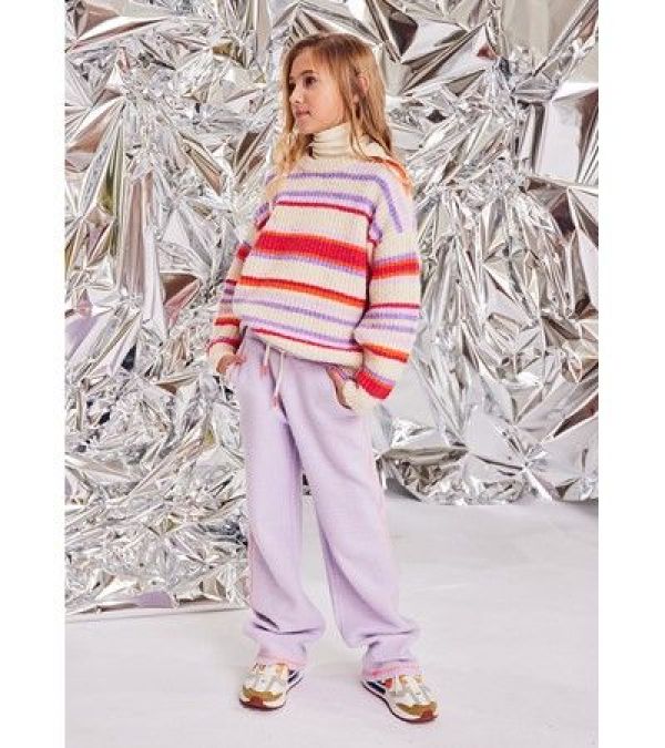 AO76 Broek Paars meisjes (Esquel sweater pants lavender - 224-1613-364) - Victor & Camille Destelbergen