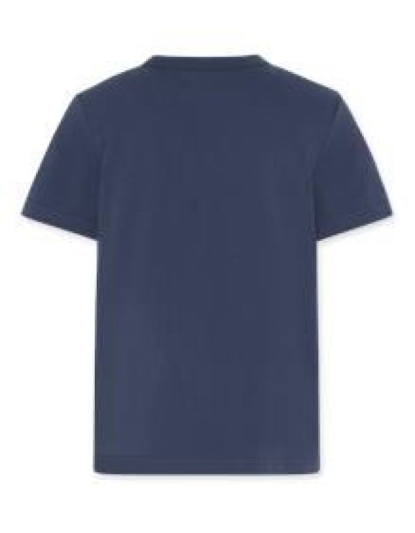 AO76 T-shirt s/s Blauw jongens (Mat T-shirt logo indigo - 124-2000-101) - Victor & Camille Destelbergen
