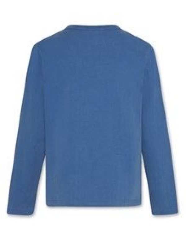 AO76 T-shirt l/s Blauw jongens (Mathew t-shirt logo delft - 224-2040-161) - Victor & Camille Destelbergen