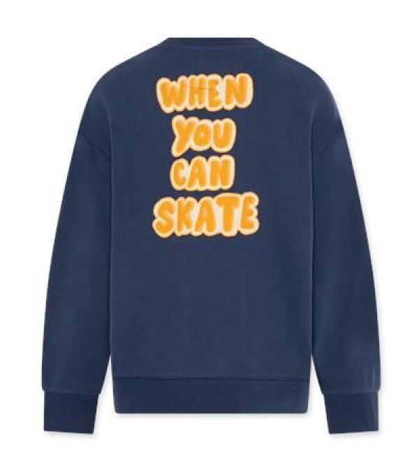 AO76 Sweater Blauw jongens (Oscar sweater skate indigo - 124-2126-556) - Victor & Camille Destelbergen