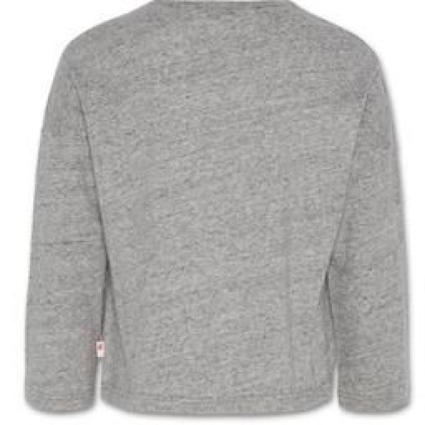 AO76 T-shirt l/s Grijs meisjes (Oversized T-shirt grijs - 221-1104-08) - Victor & Camille Destelbergen