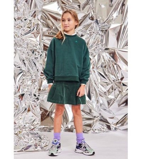 AO76 Rok Groen meisjes (Philo cord skirt school green - 224-1414-720) - Victor & Camille Destelbergen