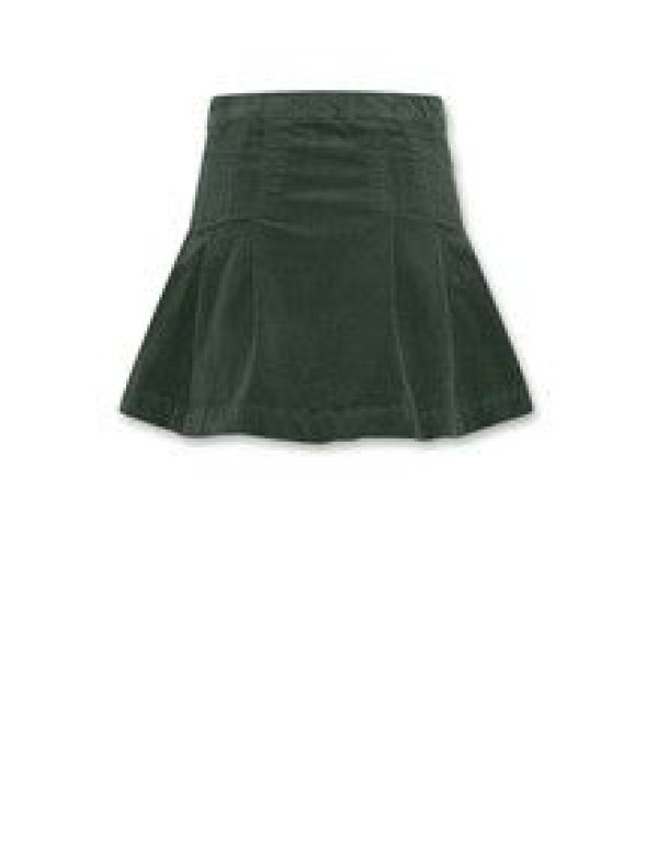 AO76 Rok Groen meisjes (Philo cord skirt school green - 224-1414-720) - Victor & Camille Destelbergen