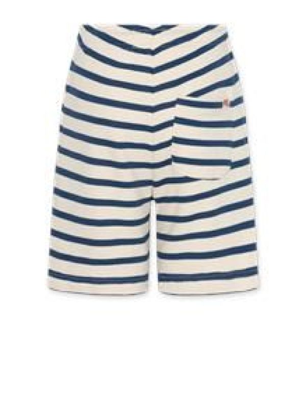 AO76 Short Blauw jongens (Ryan striped shorts estate blue - 124-2512-500) - Victor & Camille Destelbergen