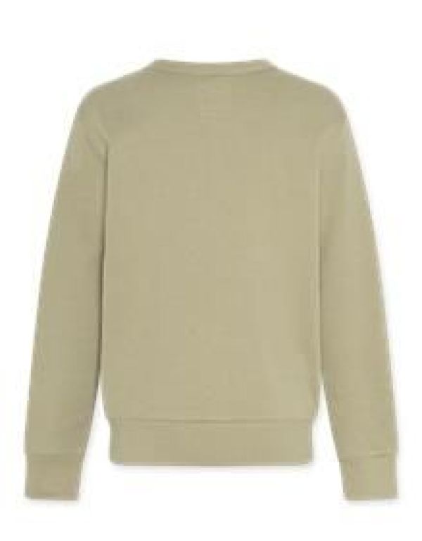 AO76 Sweater Groen jongens (Tom sweater logo light olive - 124-2110-601) - Victor & Camille Destelbergen