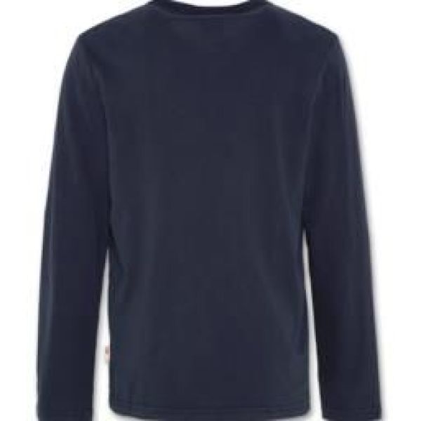 AO76 T-shirt l/s Blauw jongens (T-shirt mountain Night Blue - 221-2102-05) - Victor & Camille Destelbergen