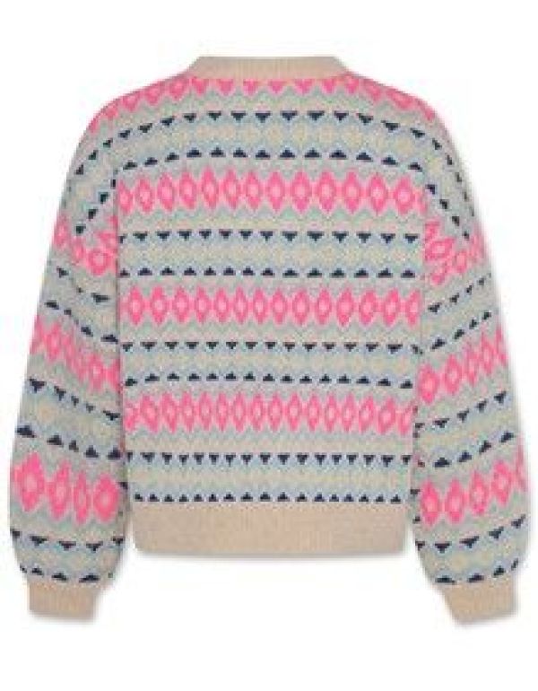 AO76 Knitwear Multi meisjes (Varas C-neck multicolour - 224-1209) - Victor & Camille Destelbergen