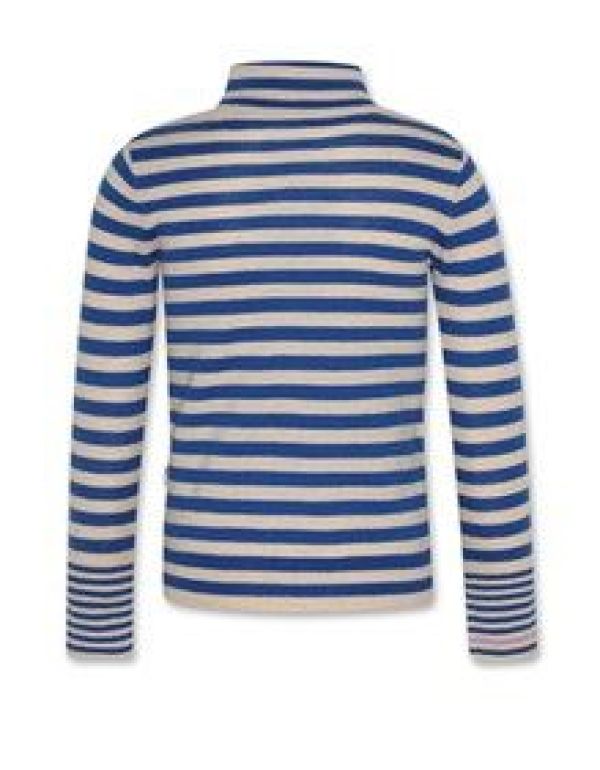 AO76 Coltrui Blauw meisjes (Vicky turtle-neck stripe bright blue - 224-1205) - Victor & Camille Destelbergen