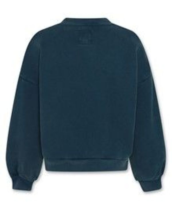 AO76 Sweater Groen meisjes (Violeta sweaterAO petrol - 224-1123-342) - Victor & Camille Destelbergen