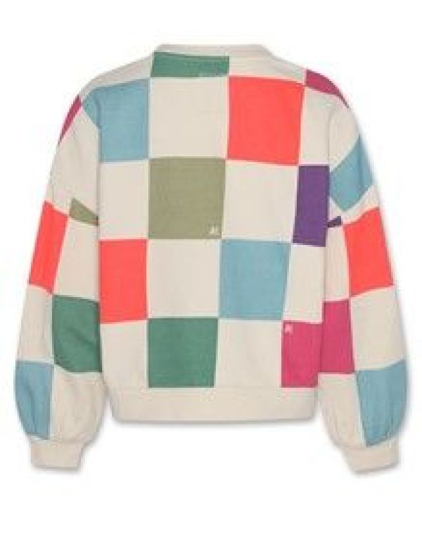 AO76 Sweater Multi meisjes (Violeta weater big check - 224-1123-309 ) - Victor & Camille Destelbergen