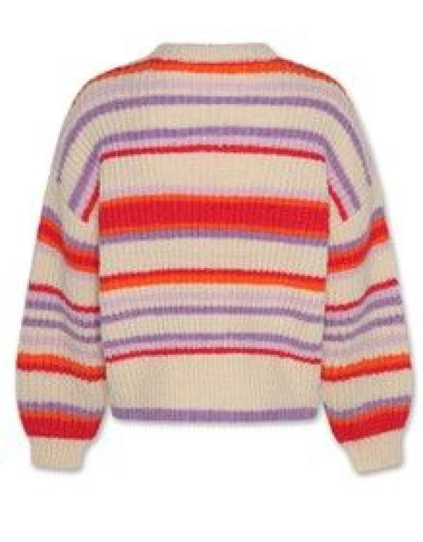 AO76 Knitwear Paars meisjes (Wanda C-neck lavender - 224-1247) - Victor & Camille Destelbergen