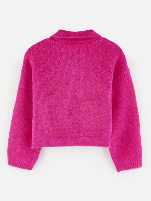 Bellerose Knitwear Roze meisjes (Aupa knitwear fusjia - BK242907 K1616U-094) - Victor & Camille Destelbergen