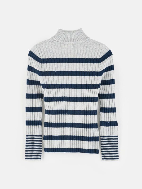 Bellerose Knitwear Blauw meisjes (Ayre knitwear stripe A - BK242912 K1593S-STA) - Victor & Camille Destelbergen