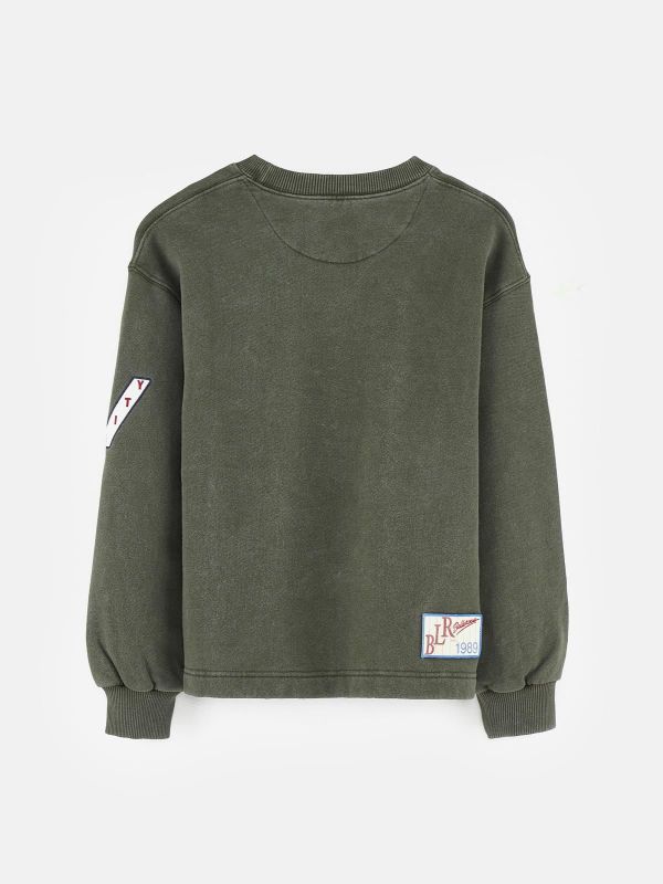 Bellerose Sweater Groen jongens (Chami42 moss - BK242359 T1647-032) - Victor & Camille Destelbergen