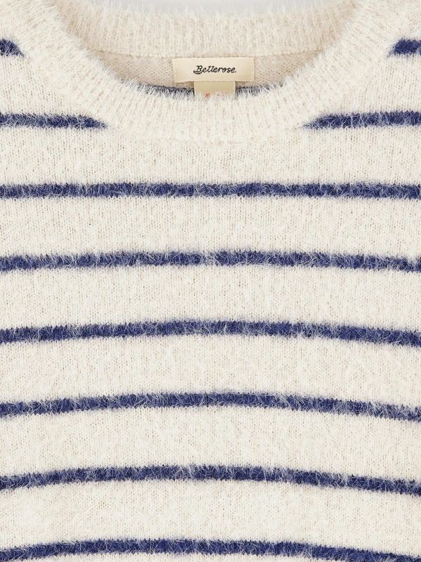 Bellerose Knitwear Offwhite meisjes (Golare stripe A  - BK242924 K1439S-STA) - Victor & Camille Destelbergen