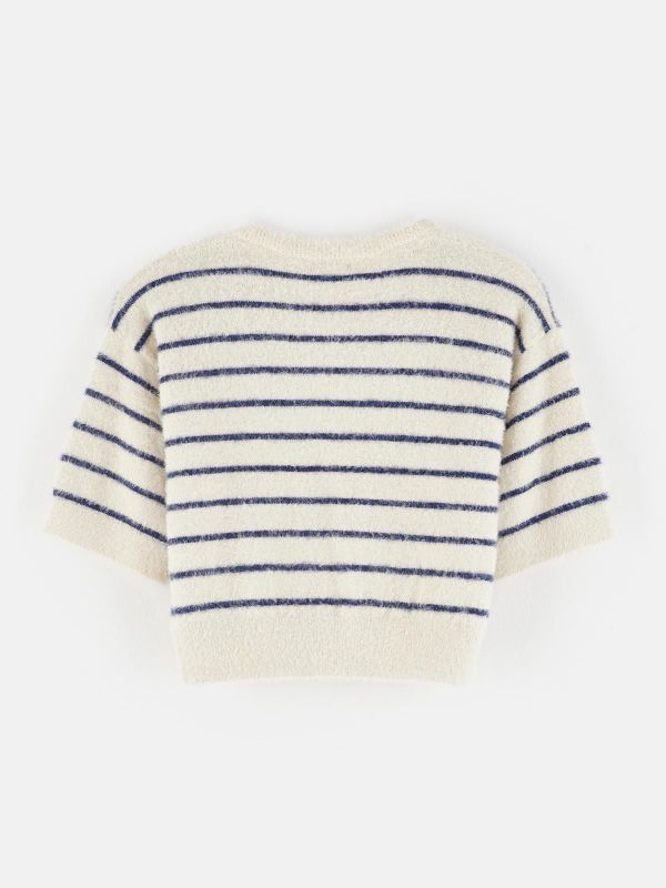 Bellerose Knitwear Offwhite meisjes (Golare stripe A  - BK242924 K1439S-STA) - Victor & Camille Destelbergen