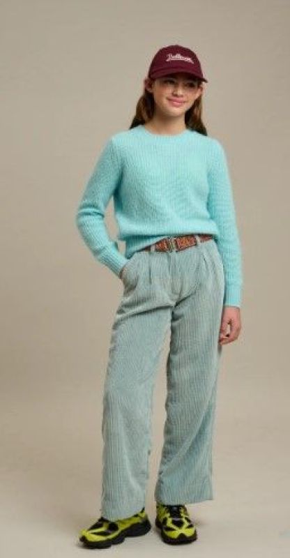 Bellerose Broek Groen meisjes (Katie 42 pants aqua - BK242110 P1429-059) - Victor & Camille Destelbergen