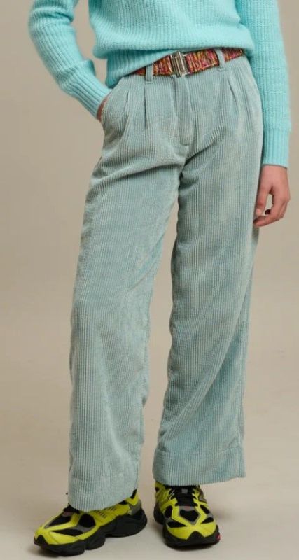 Bellerose Broek Groen meisjes (Katie 42 pants aqua - BK242110 P1429-059) - Victor & Camille Destelbergen