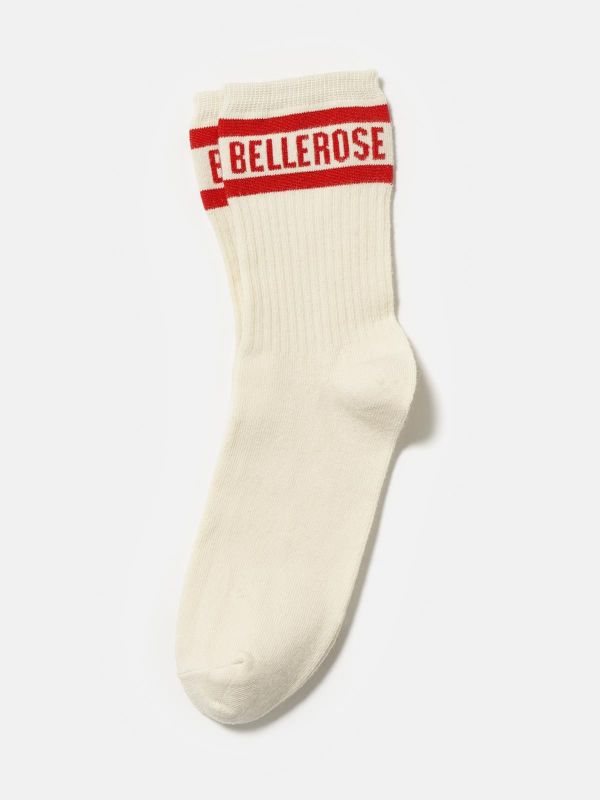 Bellerose Kousen Ecru meisjes (Vige sokken ecro/rood - BK211001 K1222J-530) - Victor & Camille Destelbergen