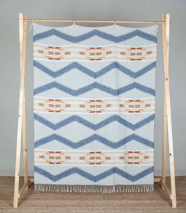 Blankets of the world Bed Multi  (Blanket Mapu blue - Mapu blue) - Victor & Camille Destelbergen