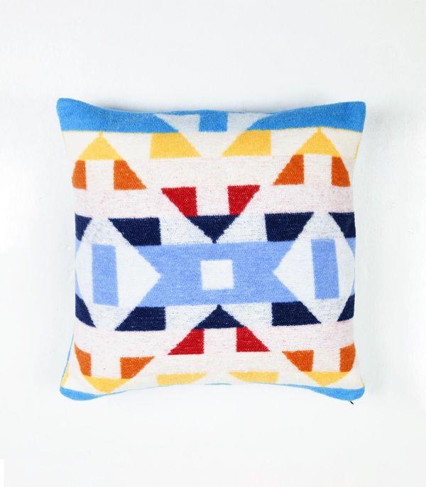 Blankets of the world Bed Multi  (Cushion Zapotec blue - Zapotec blue) - Victor & Camille Destelbergen