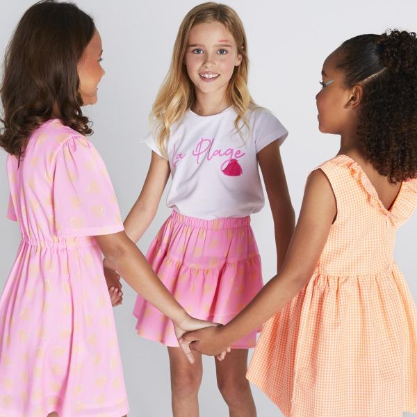 Blue Bay Jurk Roze meisjes (Dress Chiara - 81122224 pink heart) - Victor & Camille Destelbergen