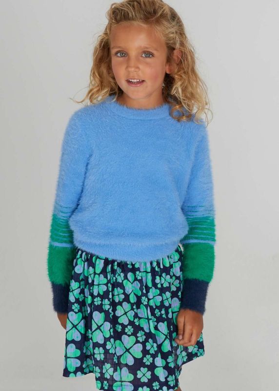 Blue Bay Knitwear Blauw meisjes (Pull Chloe blue - 83710123) - Victor & Camille Destelbergen