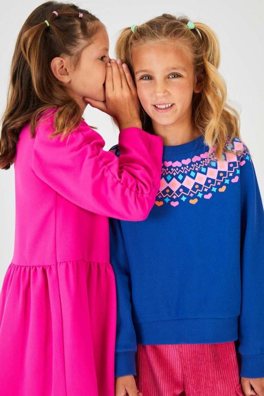 Blue Bay Sweater Blauw meisjes (Sweater Elba darkblue - 83600524) - Victor & Camille Destelbergen