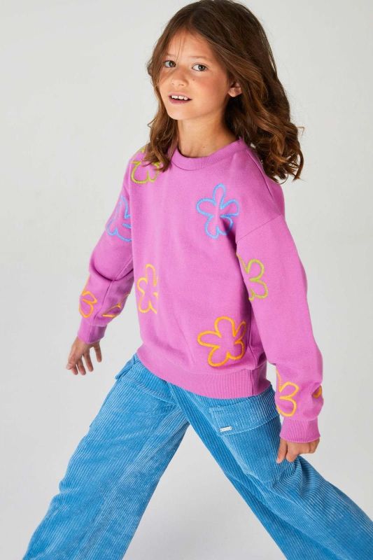 Blue Bay Sweater Paars meisjes (Sweater Esma purple - 83600824) - Victor & Camille Destelbergen