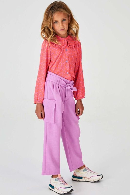 Blue Bay Broek Paars meisjes (Trouser Lucille lila - 83330924) - Victor & Camille Destelbergen