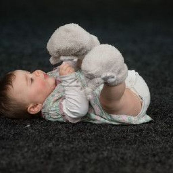 Bo Jungle Kousen Grijs baby's (Kousen Zimbe de olifant - B990410) - Victor & Camille Destelbergen