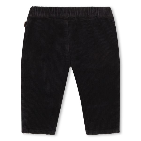 Carrement Beau Broek Blauw baby jongens (Pantalon velours saturne - Y04156) - Victor & Camille Destelbergen