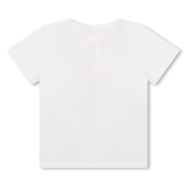 Carrement Beau T-shirt s/s Wit baby jongens (T-shirt manche courtes bleu/blanc - Y30161) - Victor & Camille Destelbergen