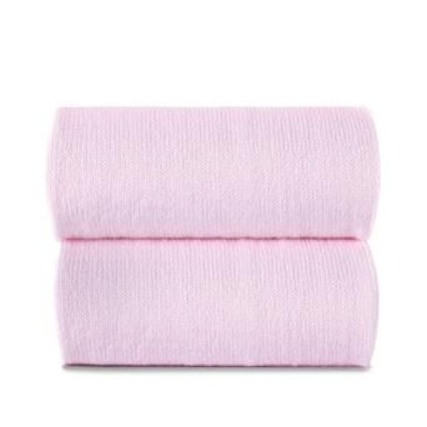 Condor Kousen Roze meisjes (Cotton knee-high socks with orgnza bow - 2439/2 500 pink) - Victor & Camille Destelbergen