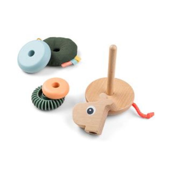 Done by Deer Activity toy Multi baby's (Stapletoren Raffi kleurenmix - DD-4833179) - Victor & Camille Destelbergen
