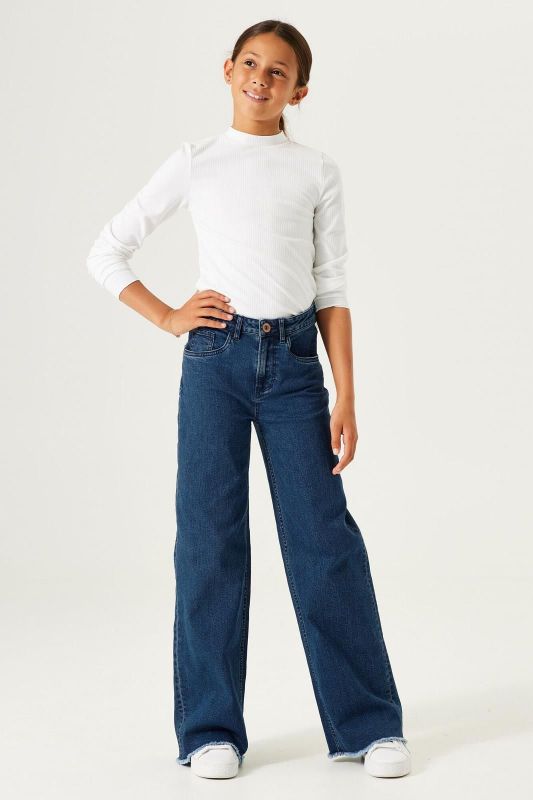 Garcia Jeansbroek Denim blue meisjes (Annemay wide pants blue - 551-7098) - Victor & Camille Destelbergen