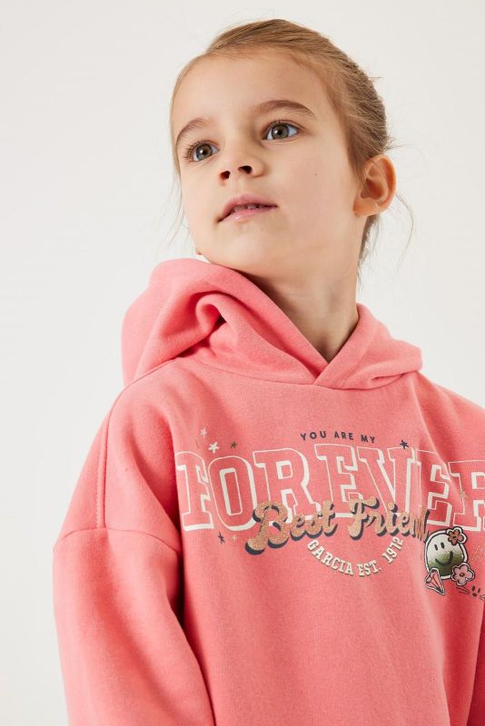 Garcia Hoodie Roze meisjes (Hoodie forever coral rose - T44660-5324) - Victor & Camille Destelbergen