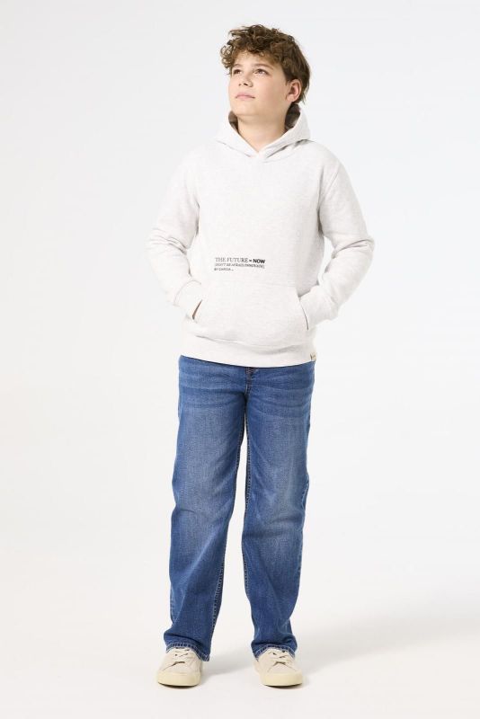 Garcia Hoodie Wit jongens (Hoodie inovation white melee - T43661-625) - Victor & Camille Destelbergen