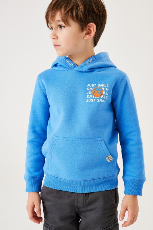 Garcia Hoodie Blauw jongens (Hoodie just smile water - T45662-8972) - Victor & Camille Destelbergen