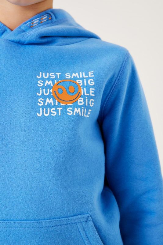 Garcia Hoodie Blauw jongens (Hoodie just smile water - T45662-8972) - Victor & Camille Destelbergen